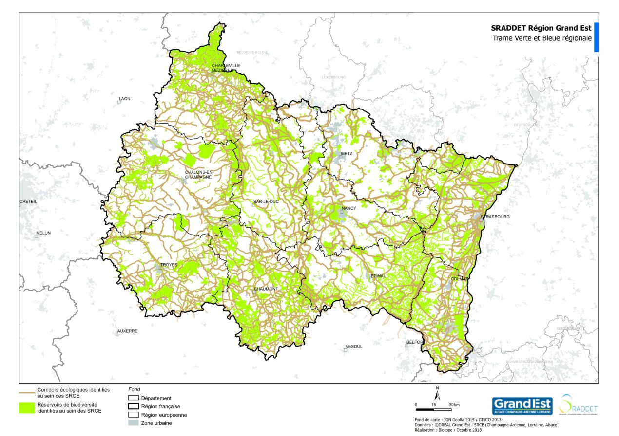 Trame Verte et Bleue Plateforme pour la Biodiversité du Grand Est