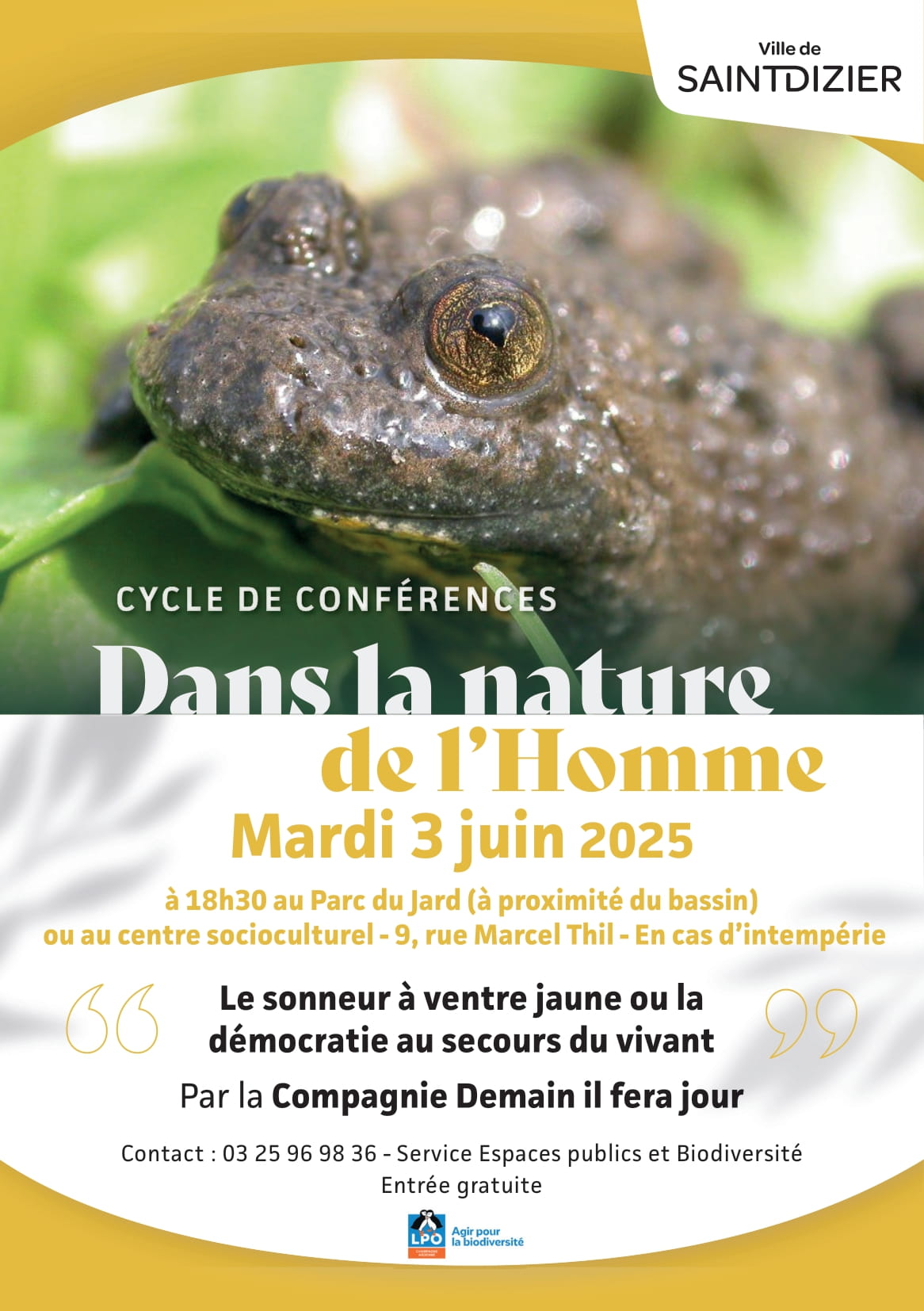 Le sonneur à ventre jaune ou la démocratie au secours du vivant